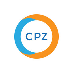 Elegant Monogram Logo Design with Decorative Frame – CPZ Luxury Brand Identity Icon
