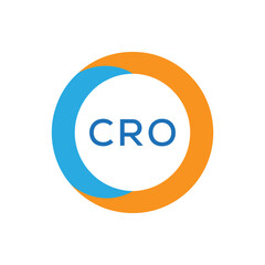 Elegant Monogram Logo Design with Decorative Frame – CRO Luxury Brand Identity Icon
