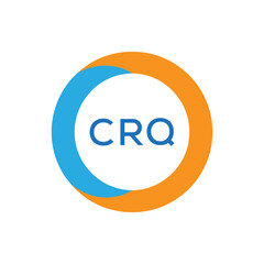 Elegant Monogram Logo Design with Decorative Frame – CRQ Luxury Brand Identity Icon
