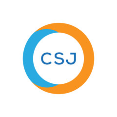 Elegant Monogram Logo Design with Decorative Frame – CSJ Luxury Brand Identity Icon
