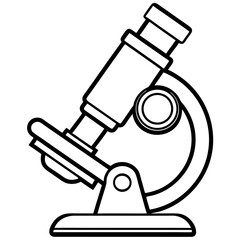 illustration of microscope
