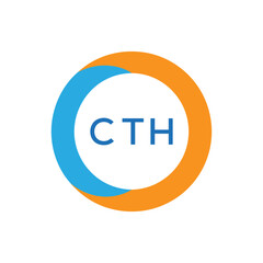 Elegant Monogram Logo Design with Decorative Frame – CTH Luxury Brand Identity Icon
