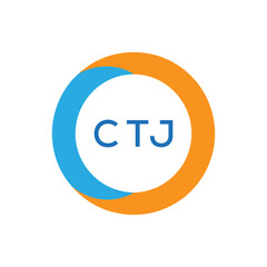 Elegant Monogram Logo Design with Decorative Frame – CTJ Luxury Brand Identity Icon
