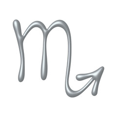 3d scorpio zodiac sign Astrology clipart Element for design