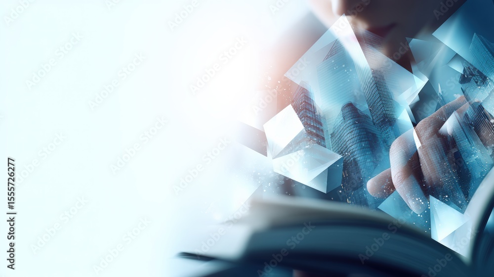 Poster exploring the depths of knowledge a creative reading experience home digital art modern close-up ima