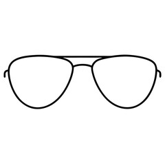 glasses isolated on white background