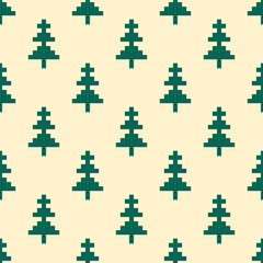 seamless pattern with christmas trees
