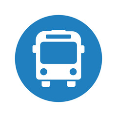 Bus icon vector isolated on white background. transport icon vector