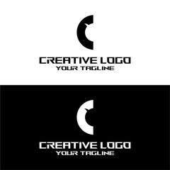 creative letter logo c design vector
