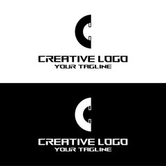 creative letter logo c design vector
