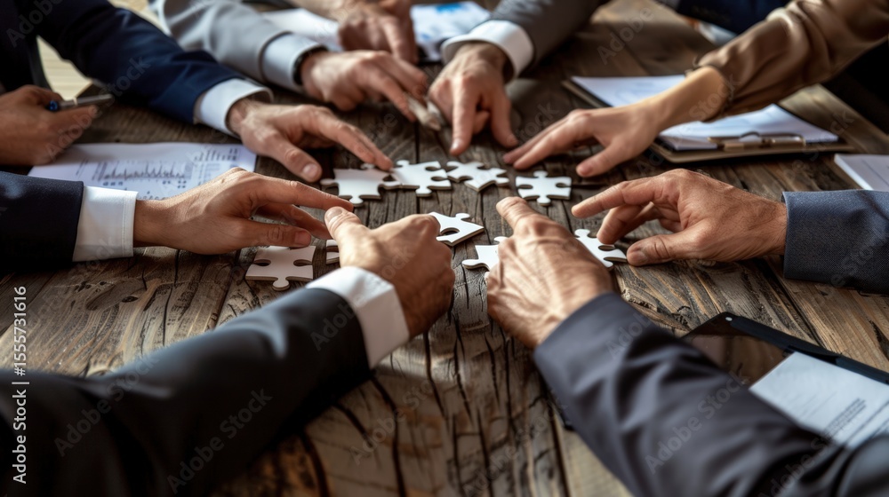 Poster collaborative problem solving workshop office boardroom team building activity professional environm