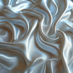 Floating elegant silver fabric