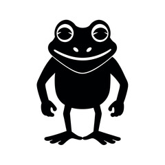 Frog Face Character Vector Design  
