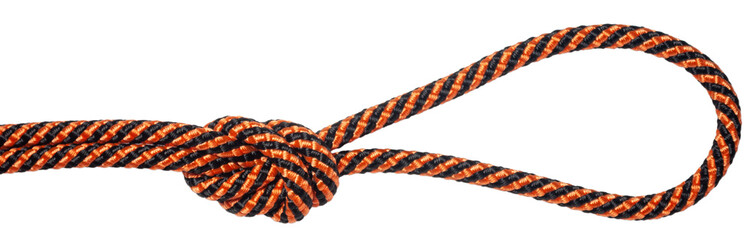 Isolated rope loop on white background