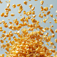 Flying corn seeds