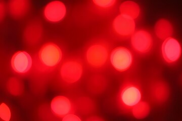 Abstract Glowing Red Circles Background Festive Lights Blurred Backdrop