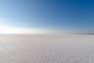 Salt lake named Lake Tuz, Central Anatolia, Turkey