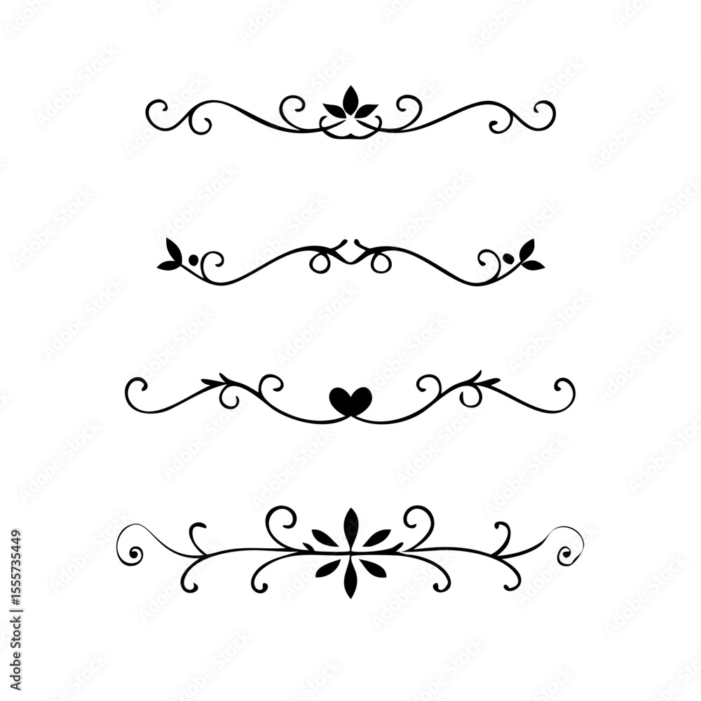 Aufkleber decorative simple divider. text dividers retro minimal line separators, vector isolated geometric we