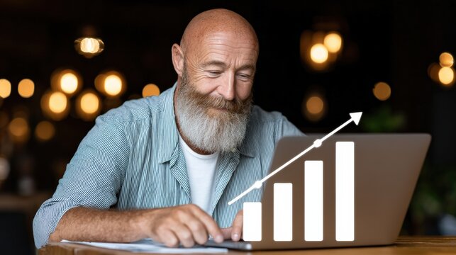 Business growth strategies for entrepreneurs office setting digital content professional environment close-up view success concept - Powered by Adobe