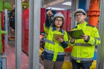 Maintenance technician at a heating plant,Petrochemical workers supervise the operation of gas and...