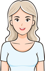 vector illustration of a girl