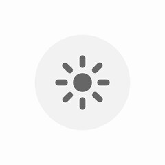 screen brightness set icon sign vector