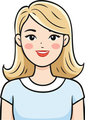 vector illustration of a girl