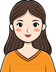 vector illustration of a girl