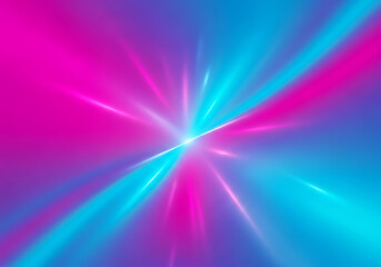 Neon Light Burst Background – Radiant Blue and Pink Abstract Energy Rays