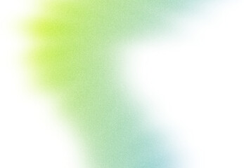 Teal green blue color grainy backdrop cutout on transparent background, Abstract colorful noisy gradient shape cutout, vibrant grunge color flow. Png image