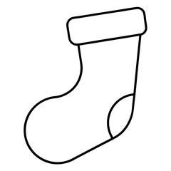 christmas sock vector illustration