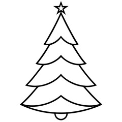 christmas tree vector illustration