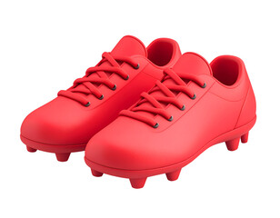 Red Soccer Cleats 3D Illustration