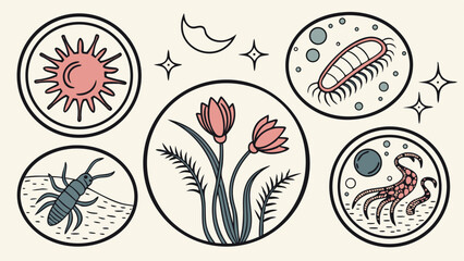 bizarre-space-biology--astrobiology-2-0--icon-set