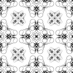 set of floral elements