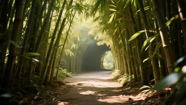 Village bamboo forest