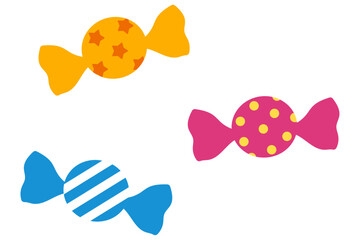 かわいい飴玉のイラスト