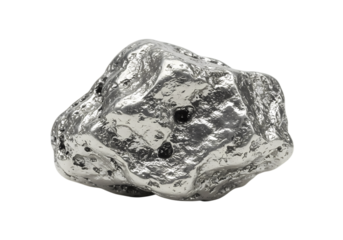 Raw Platinum Nugget: A Precious Metal Close-Up