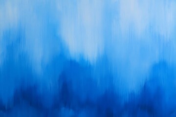 Abstract Brushstroke Painting Evoking Ocean Depths and Sky Tones