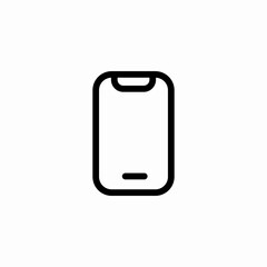 simple phone screen icon sign vector