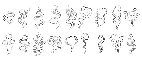 set of smoke vector illustration