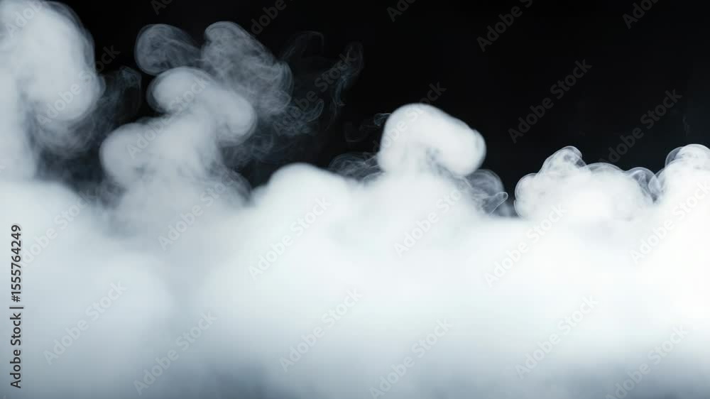 Poster a high-quality image of smoke on a dark background, suitable for use in designs where a mysterious o