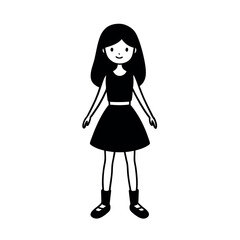 Girl Legs with Sandals Vector Art  