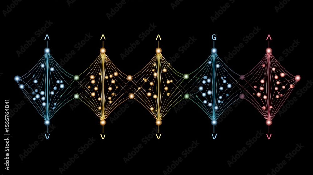 Aufkleber abstract data network graphic design