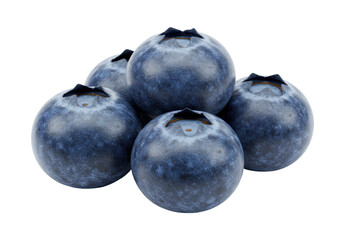 Obraz premium Isolated Pile of Ripe Blueberries