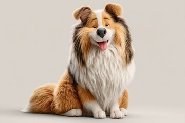 Cute cartoon dog banner