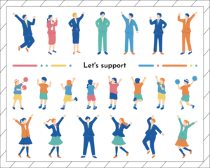 Fotobehang 一生懸命応援する人達 © kid_a