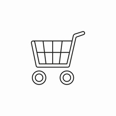 shopping cart retail icon sign vector