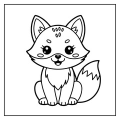 Cute Kawaii Coloring Book for Kids and Adults.