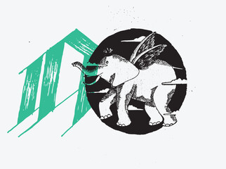 A visually striking collection of mixed-media digital illustrations featuring surreal portraits, mechanical structures, wild animals, and vibrant abstract elements. Rendered in a high-contrast sdsdsds